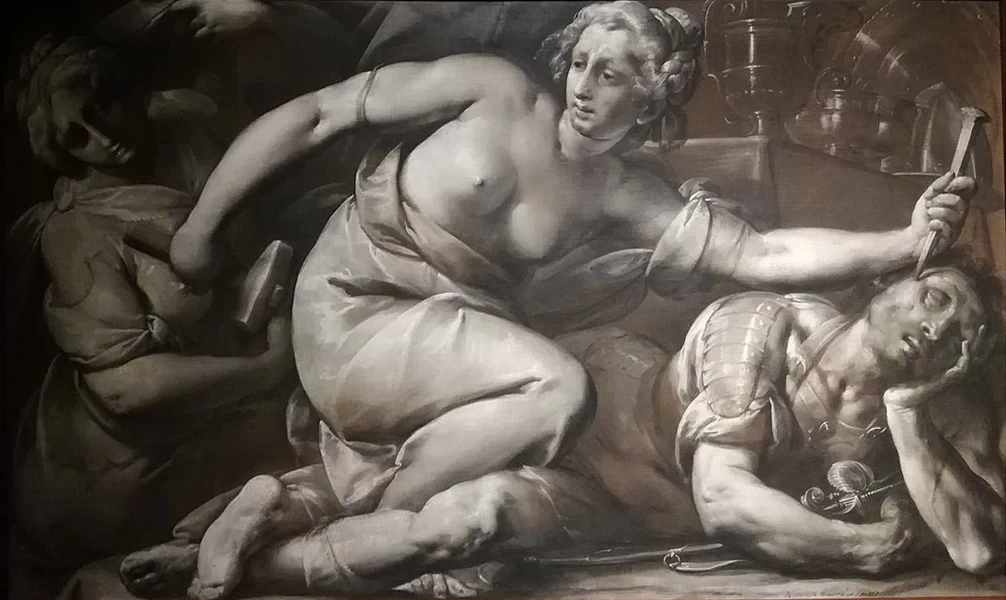 Sisara e Giaele - bozzetto per le per le sovraporte del Duomo